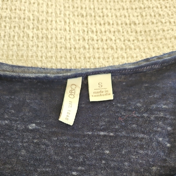 Cato Midnight Blue Long Sleeve Top - Picture 4 of 6